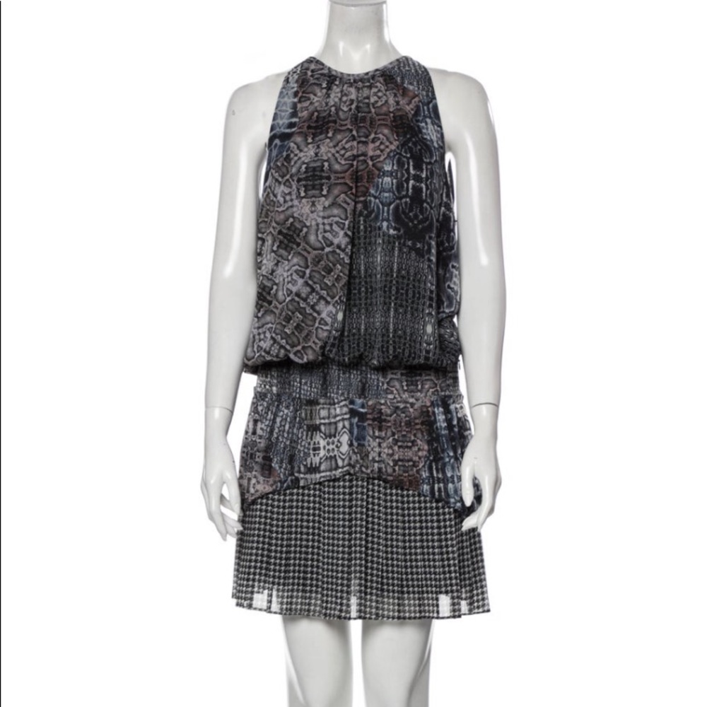 🖤 Ramy Brook Multi-Print Knee-Length Dress